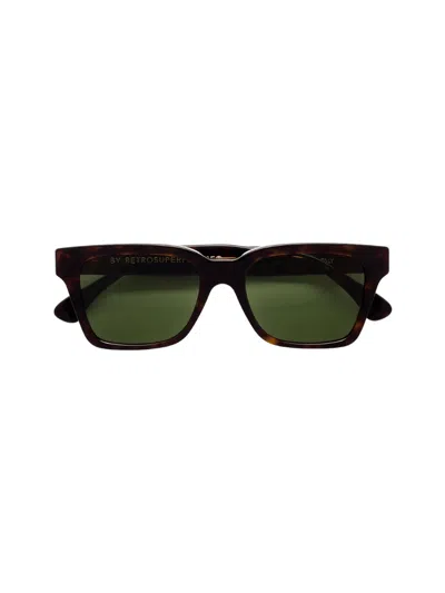Retrosuperfuture Geometric Frame Sunglasses In Green