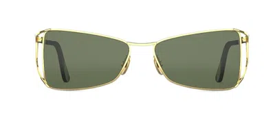 Retrosuperfuture Anaki Green Etq Women's Sunglasses Gold Size 53 In Multi