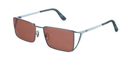 Retrosuperfuture Atlas Chromatic Teal 59p Men's Sunglasses Blue Size 55