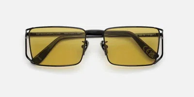 Retrosuperfuture Atlas Mustard U6d Men's Sunglasses Black Size 55