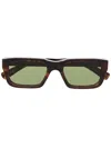 Retrosuperfuture Augusto Square-frame Sunglasses In Braun