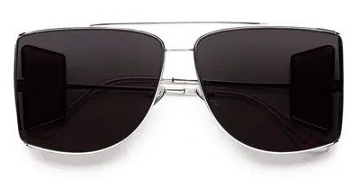 Retrosuperfuture Autore 2tone Red Bs5 Men's Sunglasses Silver Size 63