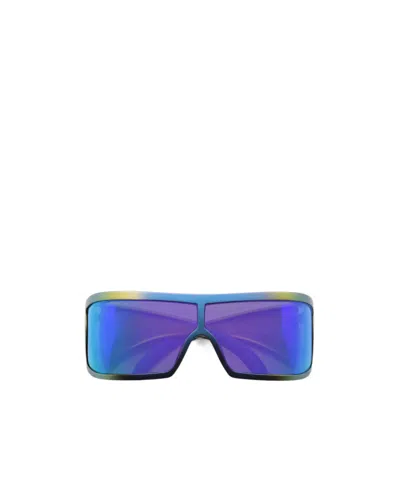 Retrosuperfuture Aviator Frame Sunglasses In Blue