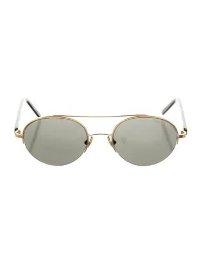 Pre-owned Retrosuperfuture Aviator Tinted Sunglasses In Gold