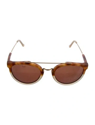 Pre-owned Retrosuperfuture Aviator Tinted Sunglasses In Neutral