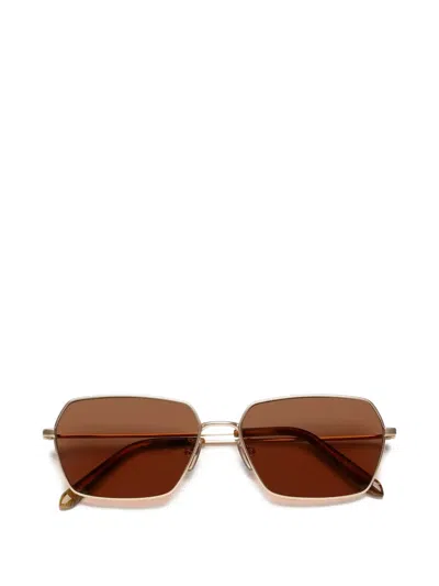 Retrosuperfuture Balarm Graffiato Sunglasses In Gold