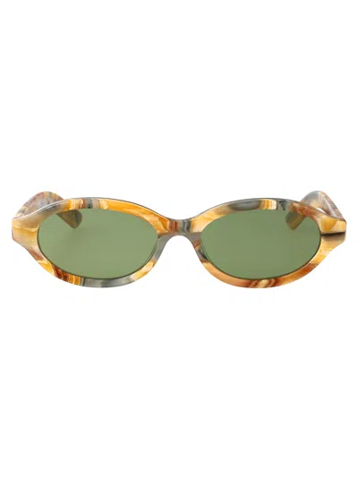 Retrosuperfuture Beige Acetate Sunglasses In Brown