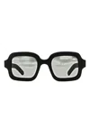 Retrosuperfuture Benz Rounded Square-frame Sunglasses In Black