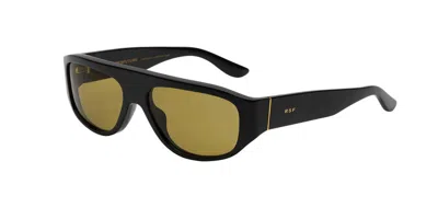 Retrosuperfuture Biscotto Vintage Brown 05z Men's Sunglasses Black Size 57