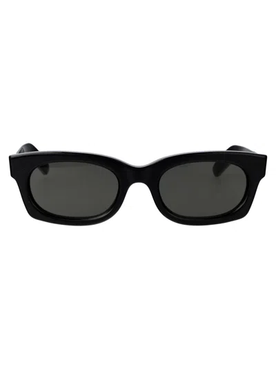 Retrosuperfuture Black Acetate Sunglasses In Green