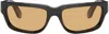 Retrosuperfuture Black & Gray Thelonius Sunglasses In Fiammato