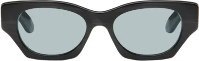Retrosuperfuture Black & Gray Tono Sunglasses In Fiammato