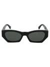 Retrosuperfuture Black Faded Acetate Sunglasses In Black