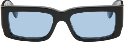 Retrosuperfuture Black Notte Sunglasses In Blue