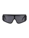 Retrosuperfuture Black Shield Sunglasses In Black
