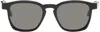 Retrosuperfuture Unique Square Frame Sunglasses With Gold Detailing In Black