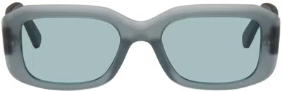 Retrosuperfuture Blue & Brown Numero 96 Sunglasses In Petrol