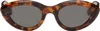 Retrosuperfuture Brown & Black Cocca Sunglasses In Cocca Spotted Havana