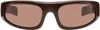 Retrosuperfuture Brown Cerchietto Sunglasses In Brown