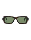 Retrosuperfuture Brown Square Logo Sunglasses In Brown