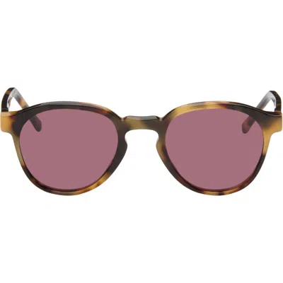 Retrosuperfuture Brown 'the Warhol' Sunglasses In New Cheetah
