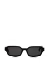 Retrosuperfuture Carino Rectangle-frame Sunglasses In Black