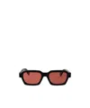 Retrosuperfuture Caro Rectangle-frame Sunglasses In Black
