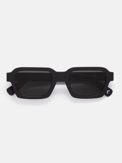 Retrosuperfuture Caro Rectangular Frame Sunglasses In Black