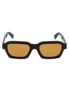 Retrosuperfuture Black Striped Acetate Sunglasses