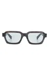 Retrosuperfuture X A Cold Wall Caro Rectangle-frame Sunglasses In Black