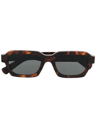 Retrosuperfuture Square Tortoiseshell Sunglasses Tinted Lenses In Multi