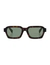 Retrosuperfuture Caro Rectangular Frame Sunglasses In Green