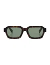 Retrosuperfuture Caro Rectangular Frame Sunglasses In Green