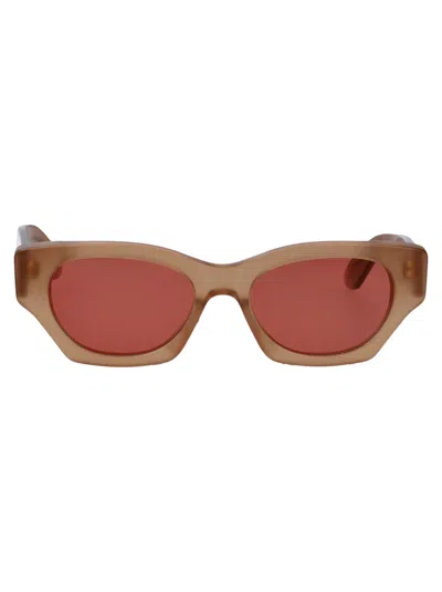Retrosuperfuture Cat Eye Sunglasses Ov0 Pnk In Brown