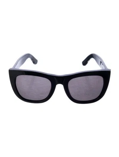 Pre-owned Retrosuperfuture Cat-eye Tinted Sunglasses In Black