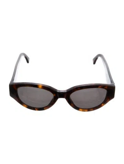 Pre-owned Retrosuperfuture Cat-eye Tinted Sunglasses In Brown