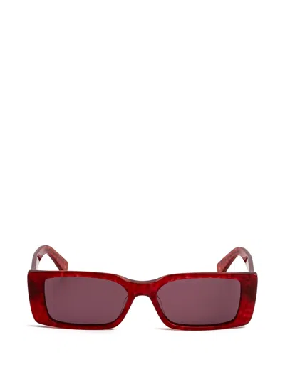 Retrosuperfuture Chico Rectangle-frame Sunglasses In Burgundy