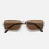 Shop Retrosuperfuture Chopper Brown Marble Sunglasses
