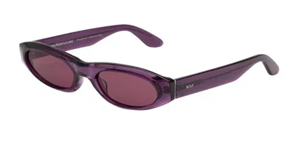 Retrosuperfuture Cinema Melanzana 9kh Men's Sunglasses Purple Size 55 In Blue