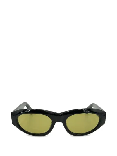 Retrosuperfuture Cinema Oval-frame Sunglasses In Black