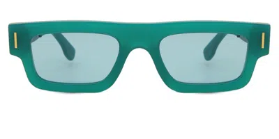 Retrosuperfuture Colpo Francis Green Ajq Women's Sunglasses Green Size 52