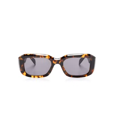 Retrosuperfuture Sagrado Burnt Havana Rectangle-frame Sunglasses In Brown