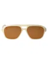 Retrosuperfuture Cream Acetate Sunglasses In Brown