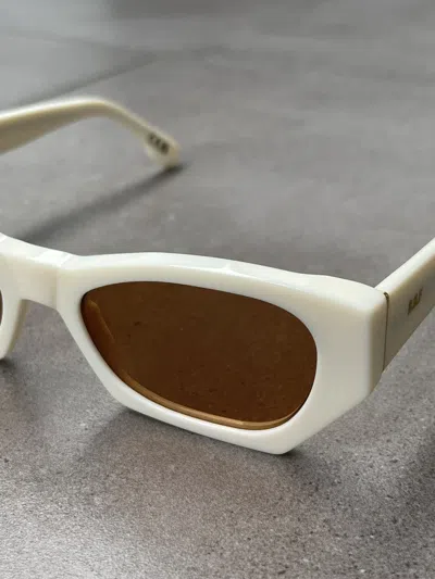 Pre-owned Retrosuperfuture Ds!  Amata Panna Cream Sunglasses In Sand