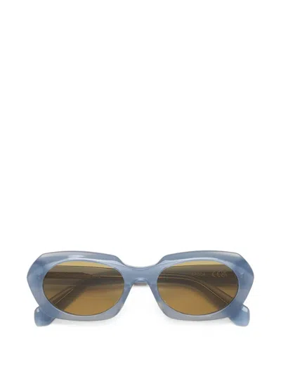 Retrosuperfuture Epoca Bella Geometric-frame Sunglasses In Blue
