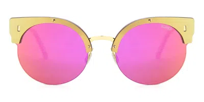 Retrosuperfuture Era B9n Men's Sunglasses Gold Size 54