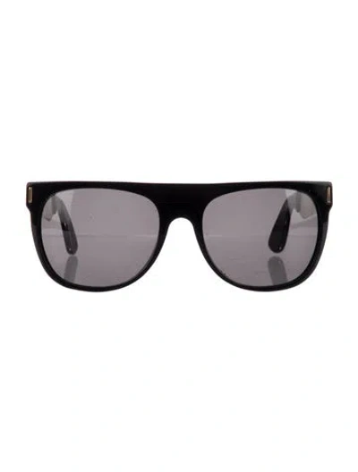 Pre-owned Retrosuperfuture Flat Top Francis Square Sunglasses In Black