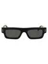 Retrosuperfuture Francis Black Acetate Sunglasses In Black