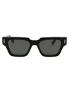 Retrosuperfuture Francis Black Acetate Sunglasses In Black