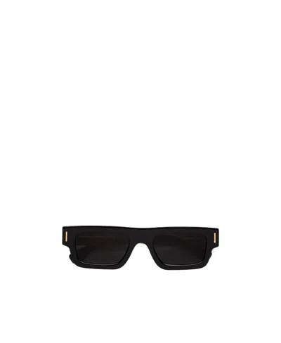 Retrosuperfuture Francis Slim Square-frame Sunglasses In Black